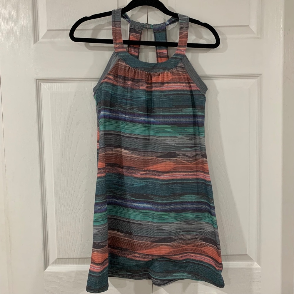 prAna XS Boho Striped Exercise Dress